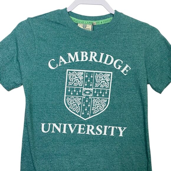 Cambridge University T-Shirt Womens Small Green Fitted Graphic Tee Crest Logo - Picture 6 of 7